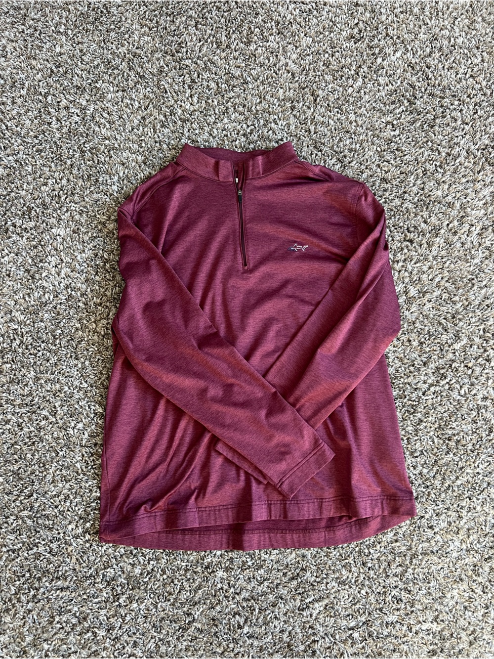 Greg Norman Collection Men's Quarter-Zip Shirt in Maroon